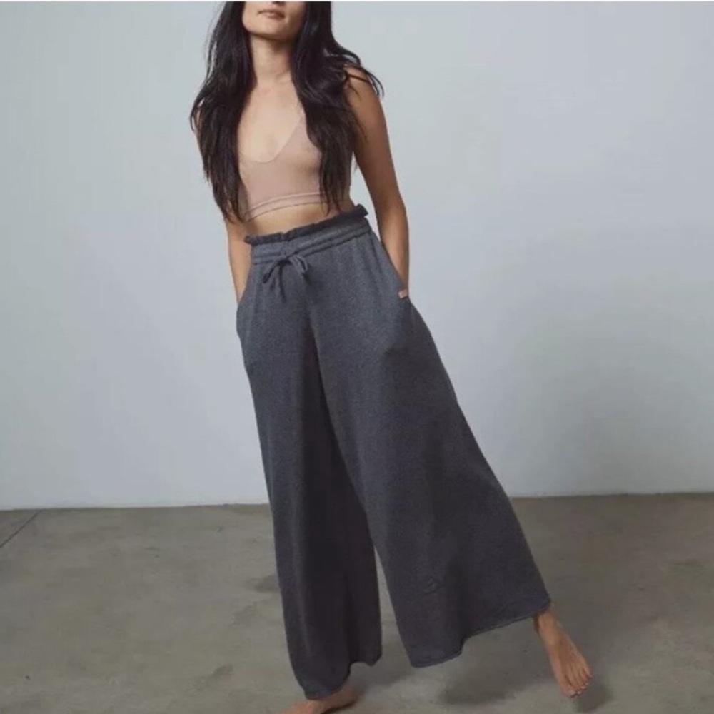 NEW! Lunya Cozy Cotton Silk Relaxed Pant in Dark Gray Size XS